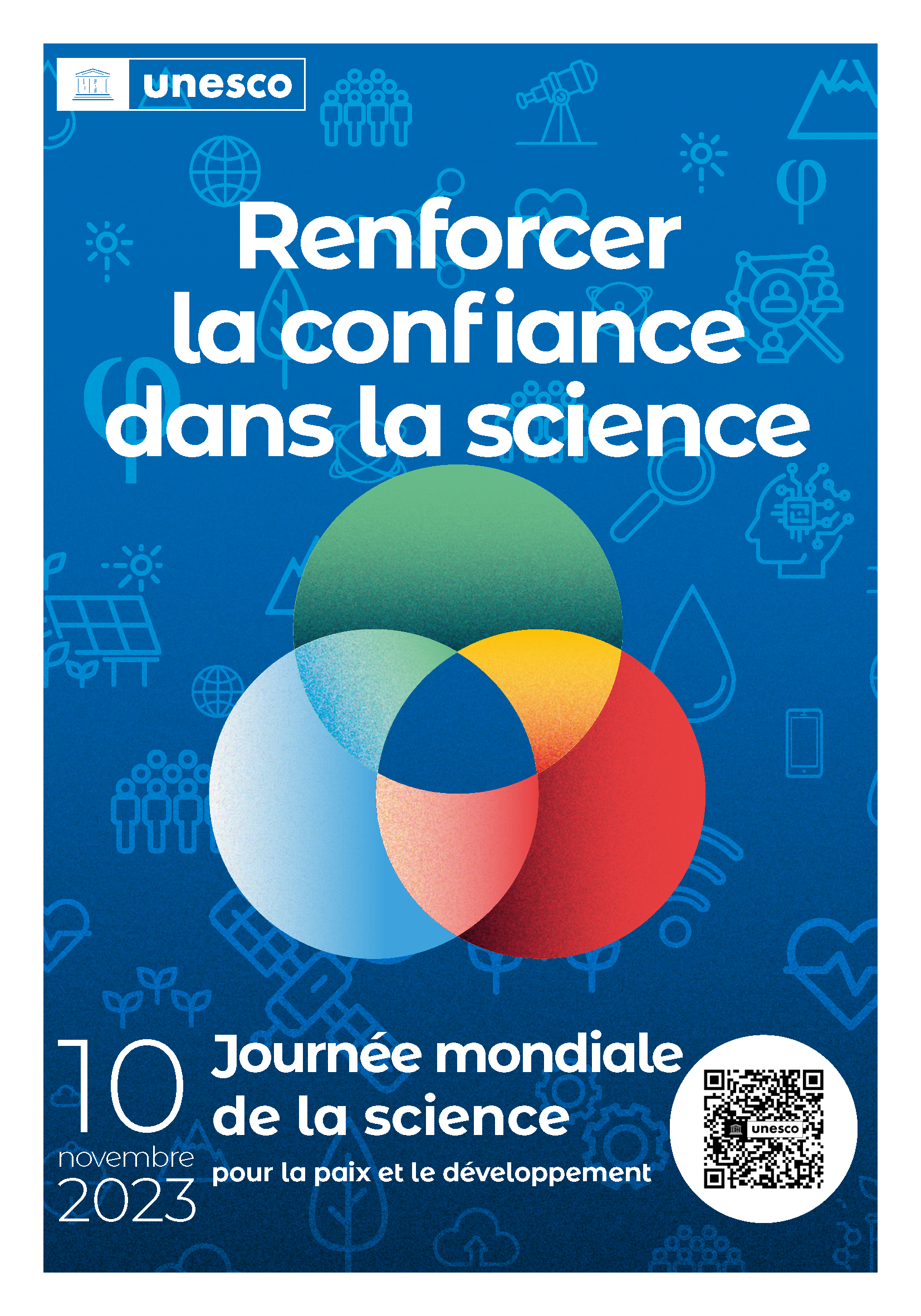 affiche 2023 de l'UNESCO pour la Journée mondiale de la science