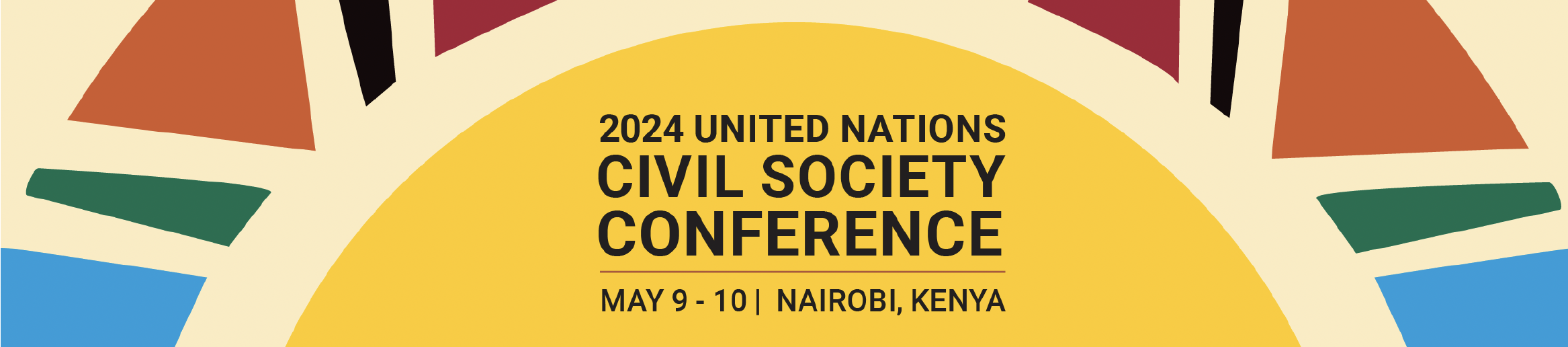 2024 UN Civil Society Conference logo website header