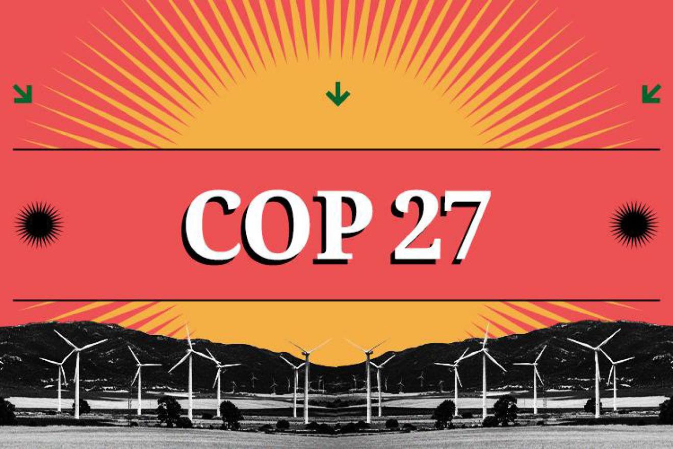 COP27 banner