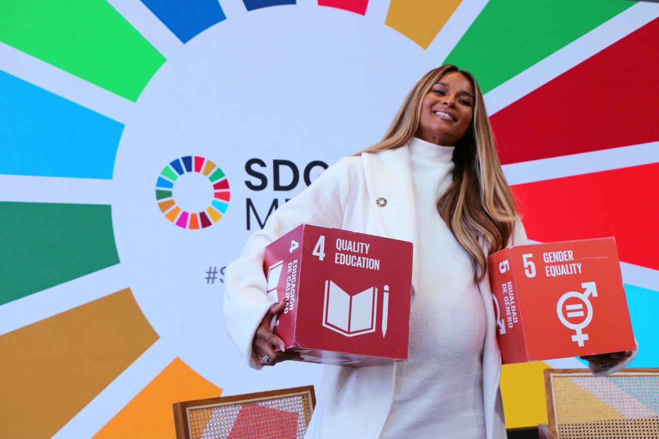 Grammy Award-winning singer-songwriter, entrepreneur and philanthropist Ciara joins SDG Circle of Supporters