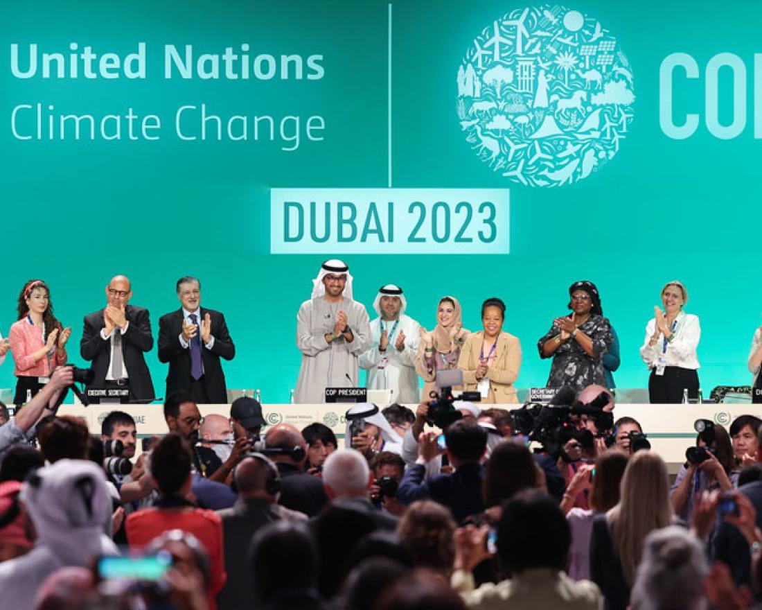 COP28/Christopher Pike. Closing Plenary of COP28, at Expo City in Dubai, United Arab Emirates. Facebook