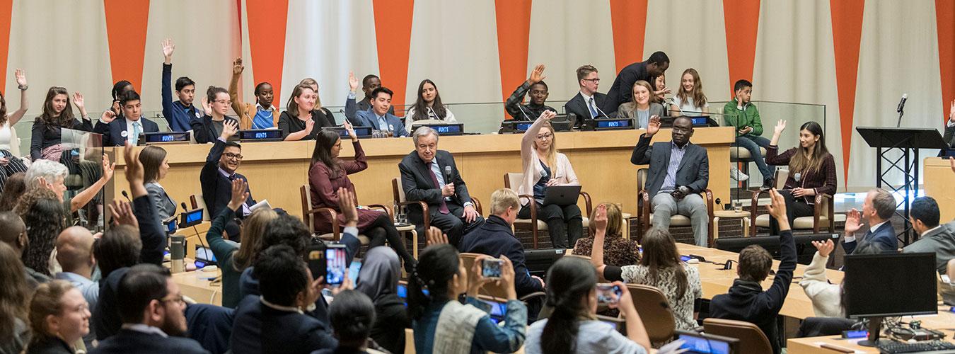 UN75 Dialogue with the Secretary-General "Youth in the Driving Seat".