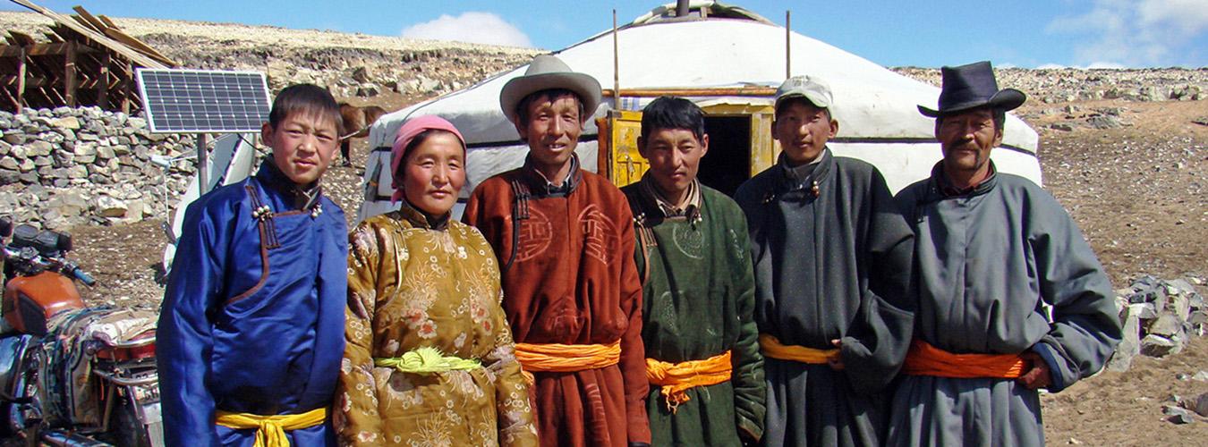أسرة في أرياف منغوليا