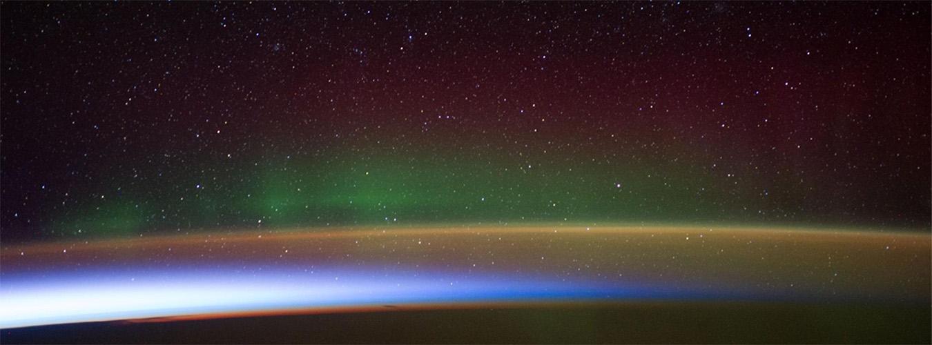 La tierra desde el espacio.