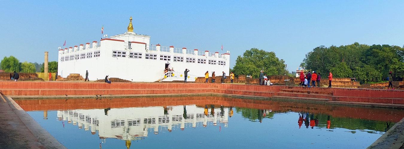 Lumbini, en Nepal, fue inscrito en 1997 como el lugar del nacimiento de Buda.