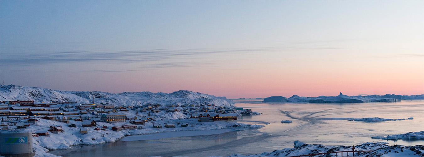La ciudad de Ilulissat, en Groenlandia.