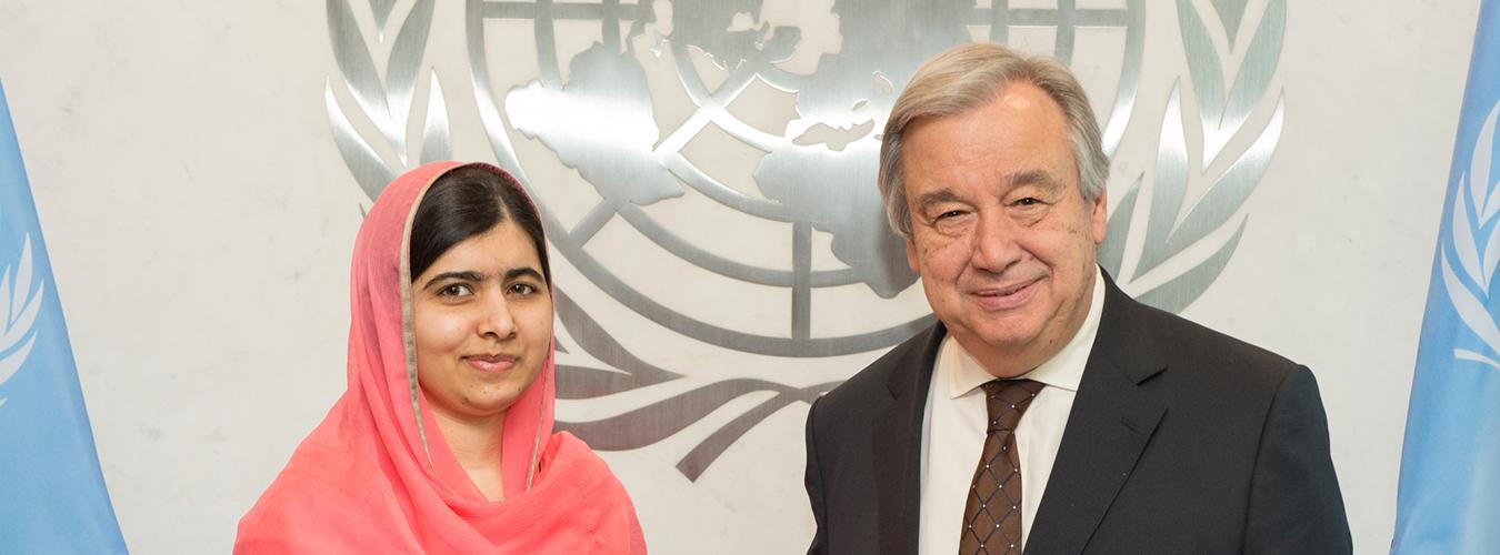 Malala Yousafzai et António Guterres