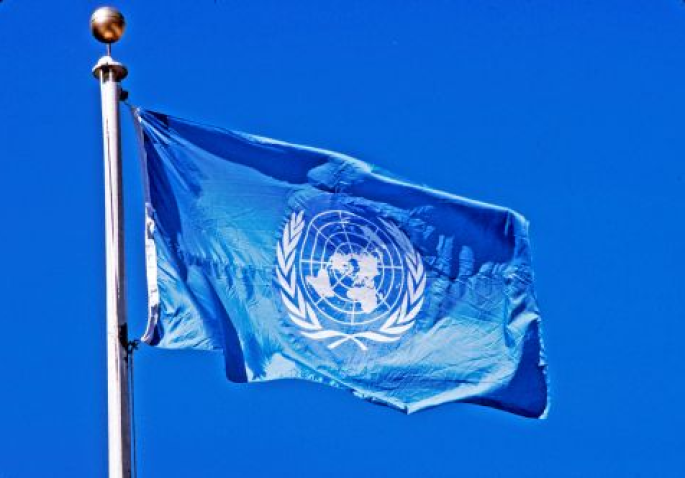 The flag of the United Nations