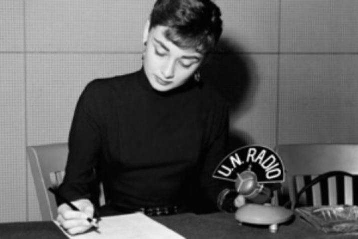 Audrey Hepburn at UN Radio