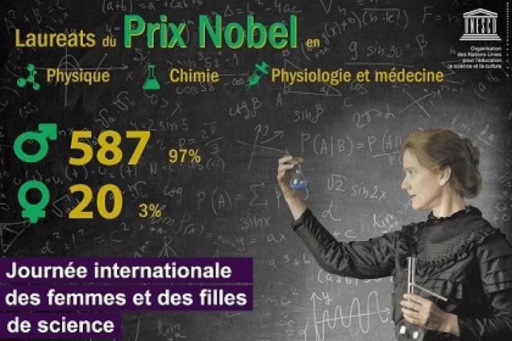 Affiche de l’UNESCO, Lauréats du Prix Nobel en physique, chimie, physiologie et médecine