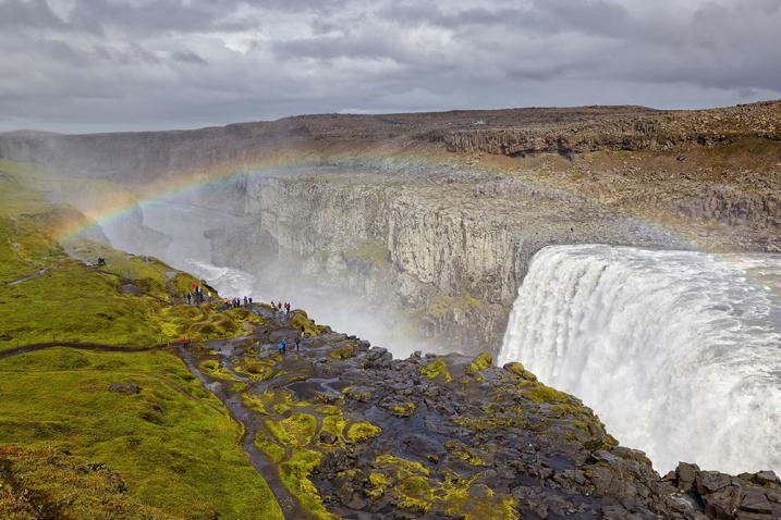 Rainbow over the Dettifoss, Iceland