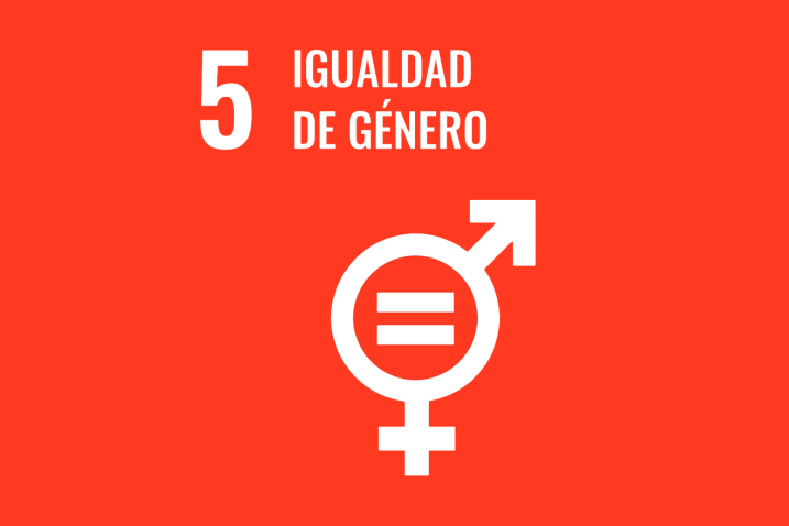 Logo del Objetivo 5 de los ODS: Igualdad de género
