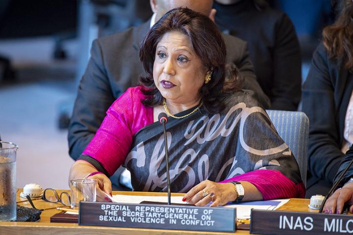 Pramila Patten addresses the Security Council