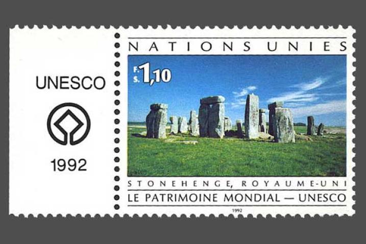 Stonehenge featured on United Nations World Heritage Stamps. Photo: ©UNESCO