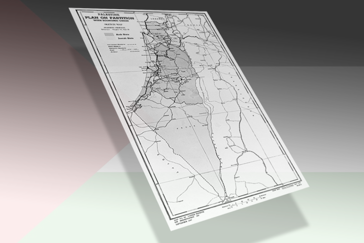 Palestine map 1947