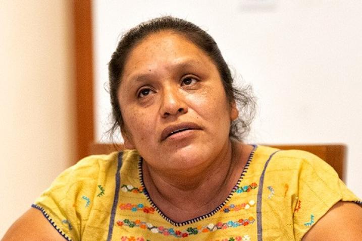 Obtilia Eugenio Manuel, militante du groupe de défense des droits des autochtones Me'phaa