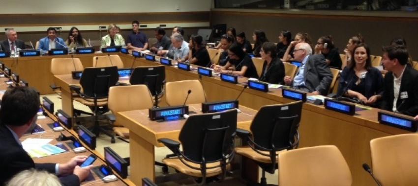 Conference room at UN with participants in second UNAI-START seminar