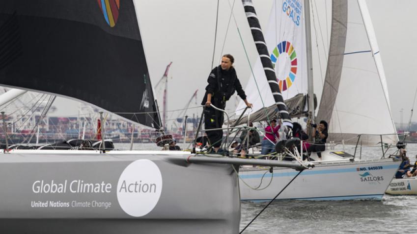 greta thunberg solar powered yacht