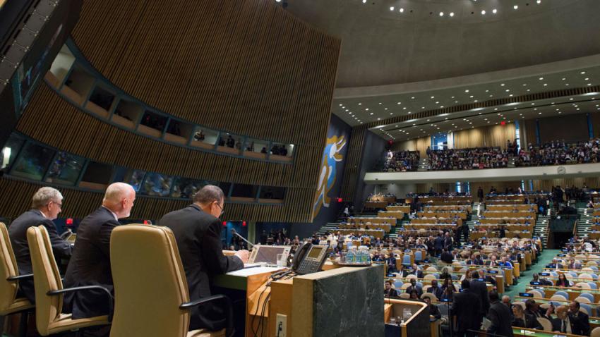 Opening of High-level plenary meeting on addressing large movements of refugees and migrants.|Opening of High-level plenary meeting on addressing large movements of refugees and migrants.|Opening of High-level plenary meeting on addressing large movements of refugees and migrants.