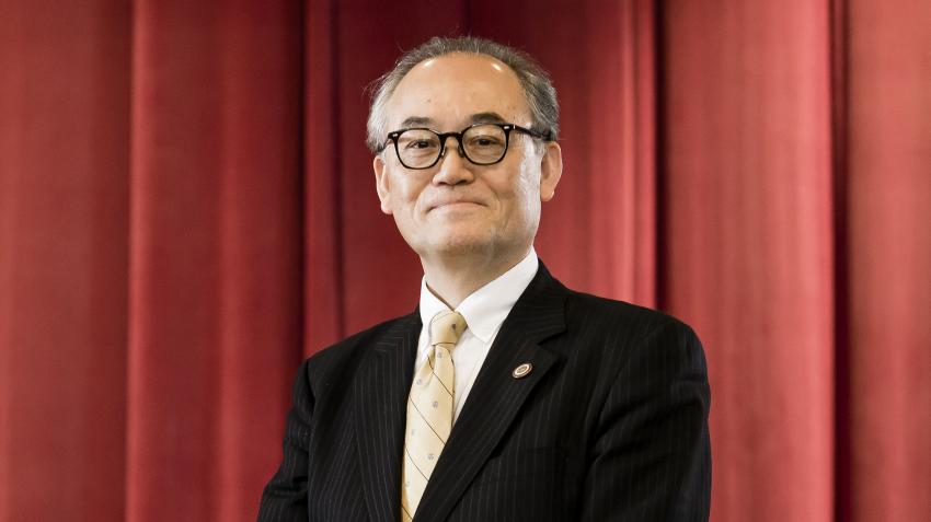 Yoshiro Tanaka, Doyen et Vice-Président exécutif de l’Université J.F. Oberlin, à Tokyo, au Japon. Photo offerte par l’auteur.