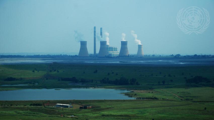 View of a coal-fired plant in Mpumalanga. 