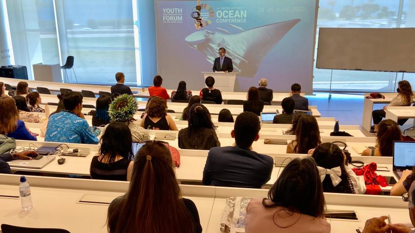 UN DESA Under-Secretary-General Liu Zhenmin addresses UN Ocean Youth and Innovation Forum