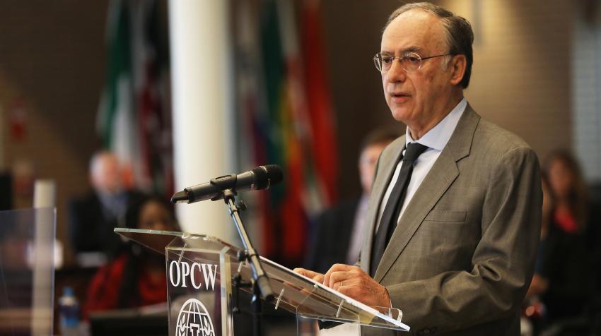 OPCW Director-General Fernando Arias addressing the Chemical Weapons Convention @ 25 seminar at OPCW headquarters, The Hague, 20 May 2022. OPCW