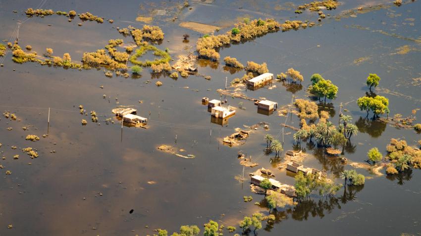 An aerial view of the devastation in Pakistan caused by catastrophic flooding in 2022. Photo taken during a visit by United Nations Secretary-General António Guterres, 10 September 2022. UN Photo/Eskinder Debebe An aerial view of the devastation in Pakistan caused by catastrophic flooding in 2022. Photo taken during a visit by United Nations Secretary-General António Guterres, 10 September 2022. UN Photo/Eskinder Debebe