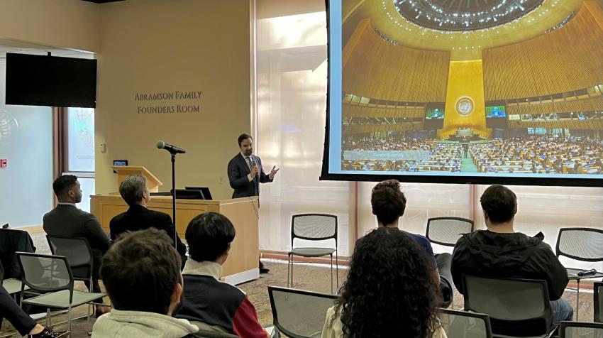 UN and State Department brief students in Washington on global inequality