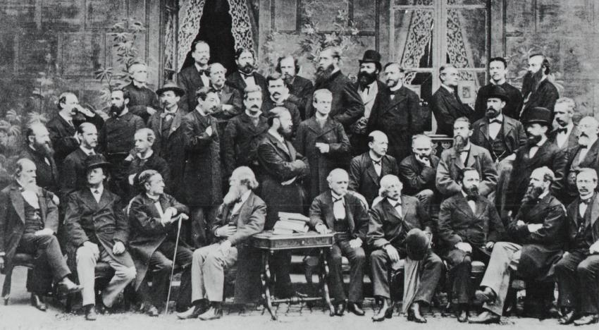 Photograph taken at the International Meteorological Congress, held in Rome in 1879, at which the International Meteorological Organization, predecessor of WMO, came into being. WMO