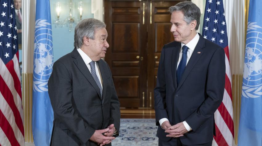 UN Secretary-General meets with US Secretary of State and Members of Congress in Washington