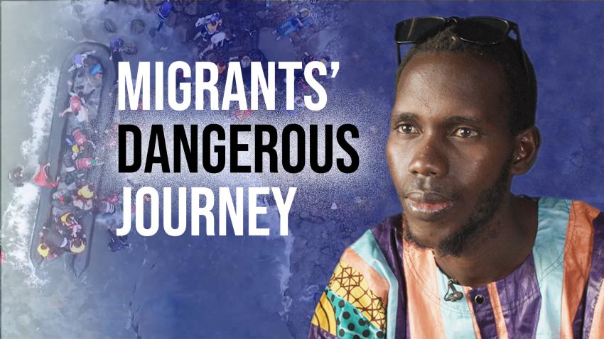 Migrants' dangerous journey to cross the Mediterranean Sea