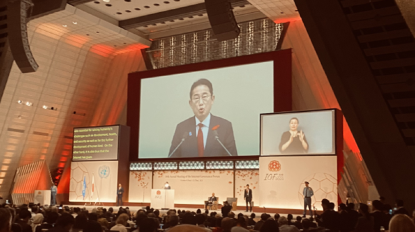 Japanese Prime Minister delivers his opening remarks at the Forum