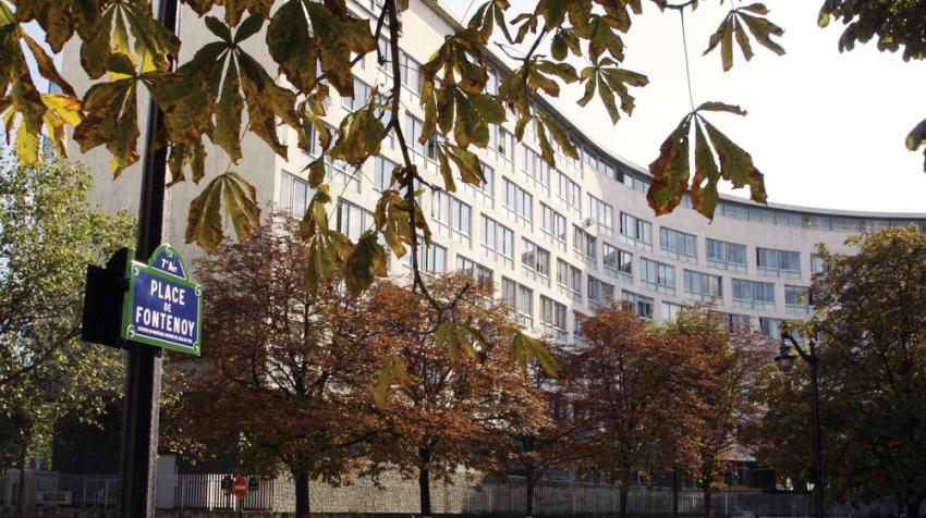 Vue du siège de l’UNESCO à Paris, 2009. Matthias Ripp