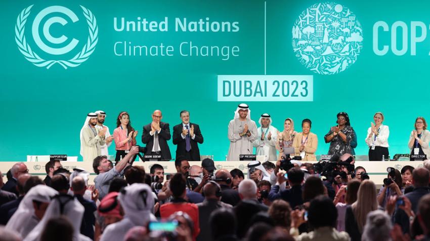 COP28/Christopher Pike. Closing Plenary of COP28, at Expo City in Dubai, United Arab Emirates. 