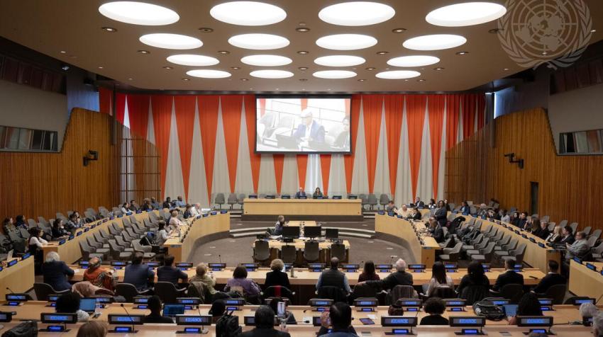 View of the ECOSOC Chamber during the 2024 UN Civil Society Conference Town Hall