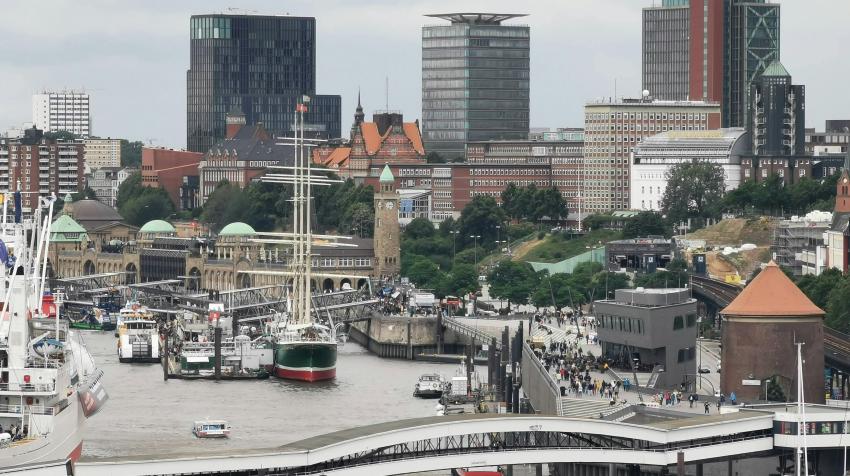 The river Elbe in the city of Hamburg, Germany. Ed Alvarado/Pexels River Elbe in Hamburg. By Ed Alvarado/Pexels