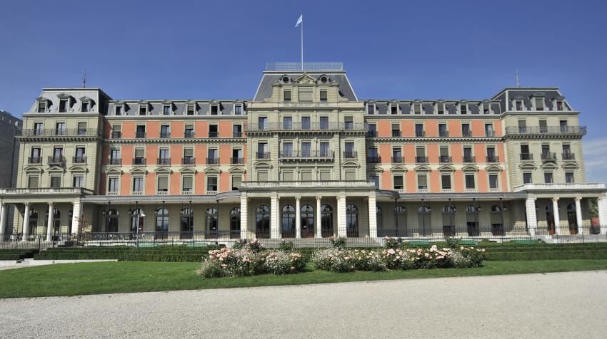 An external view of Palais Wilson in Geneva, Switzerland, headquarters of the Office of the United Nations High Commissioner for Human Rights, August 2010. © UN Photo/Jean-Marc Ferré