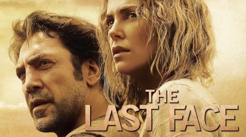 A woman and a man with concerned eyes, with the movie title, "The Last Face," on the bottom of the poster.