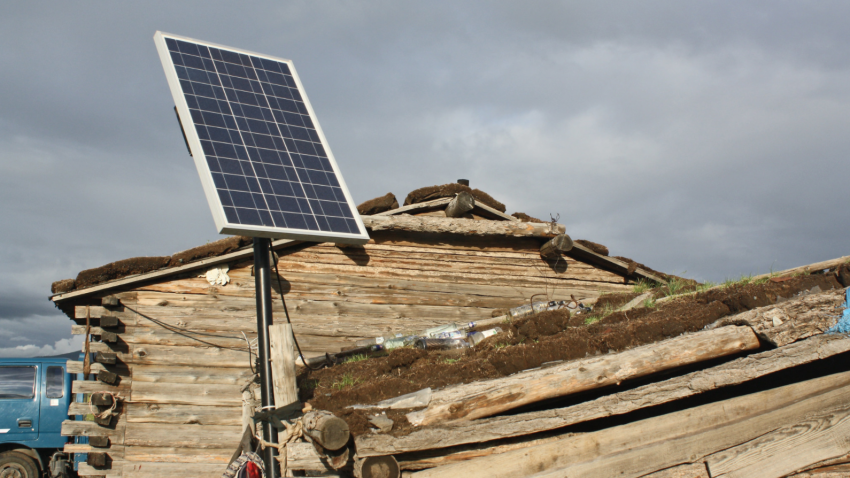 Portable solar systems in rural Mongolia