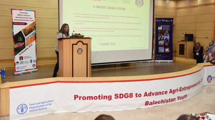Balochistan University of Information Technology, Engineering and Management Sciences (BUITEMS), recently hosted the event Promoting SDG 8 to Advance Agri-Entrepreneurship for Balochistan Youth.