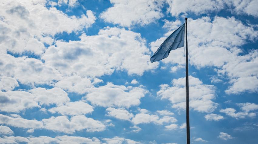 The United Nations flag