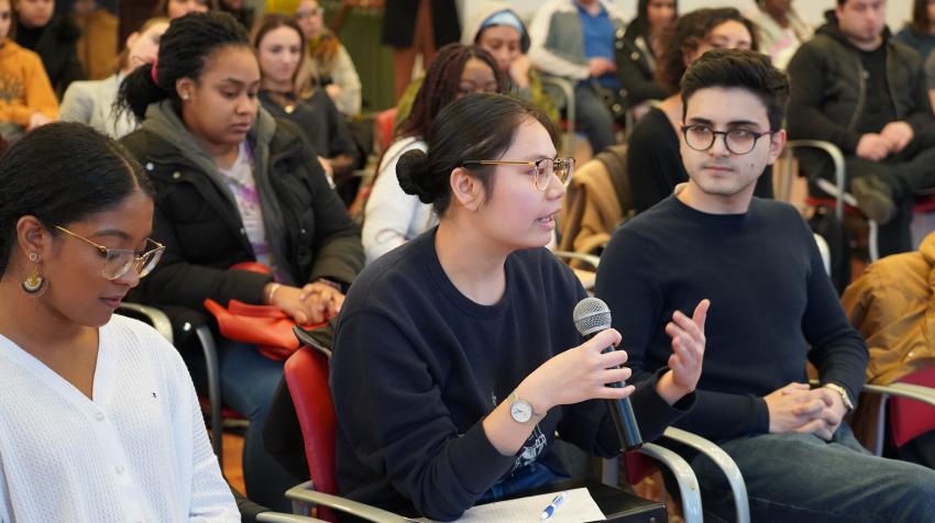 The "Real UN" briefing at the City College of New York (Photo: UN Photo)