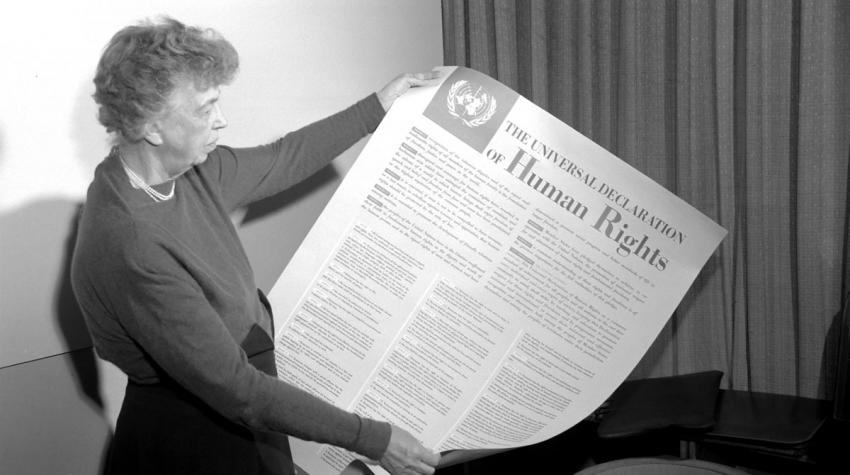 Eleanor Roosevelt reads the Universal Declaration of Human Rights (Photo: UN Photo)