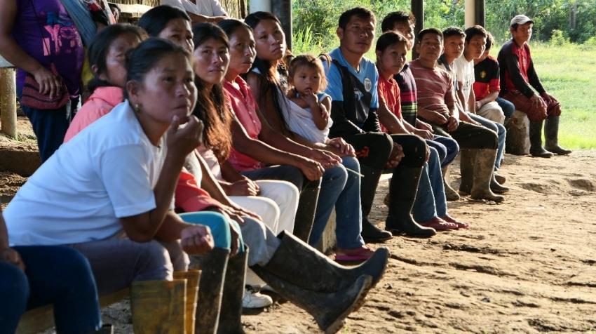 First meeting for the water council of the Huamaurco Kichwa Indigenous community (Photo: IKIAM/Jaime Martí)