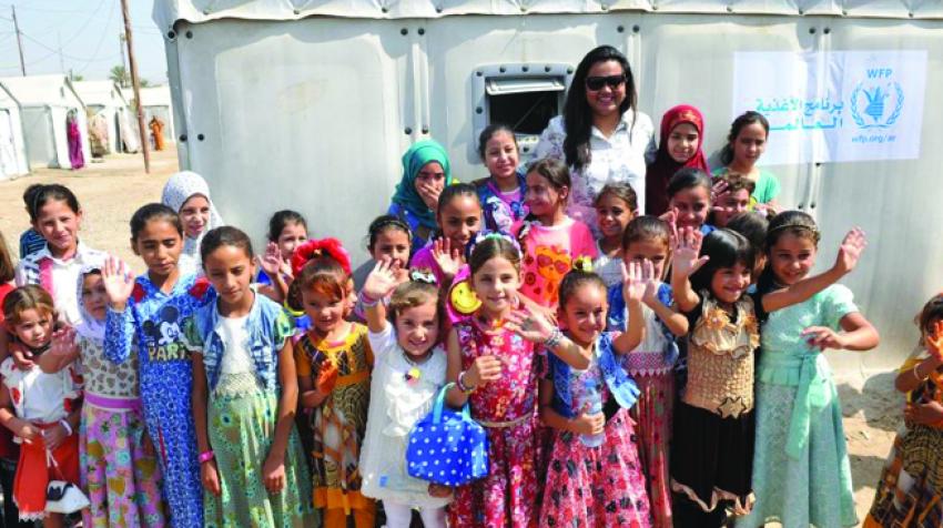 On her first international trip, United Nations Secretary-General’s Envoy on Youth, Jayathma Wickramanayake, met with youth in a camp for Internally Displaced Persons. 14 August 2017, Iraq. © United Nations Assistance Mission for Iraq (UNAMI)