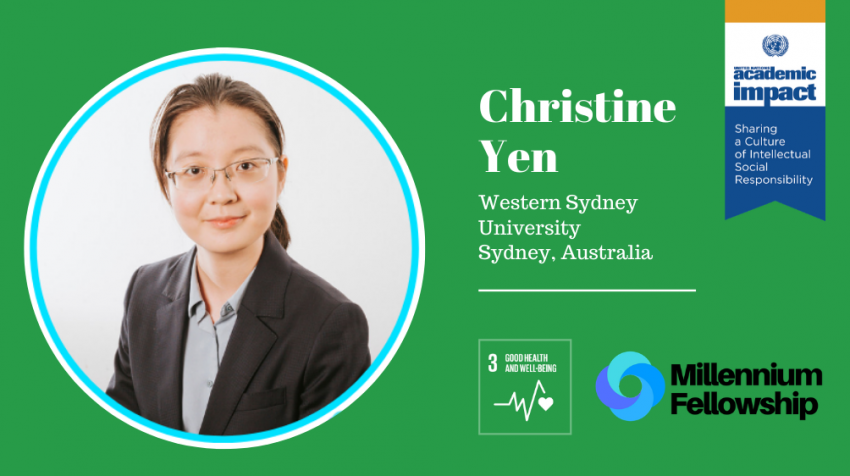 Christine Yen, a Millennium Fellow for the Class of 2019, creates awareness about traditional Chinese medicine and its role in modern healthcare to empower students and local community on their health and well-being.
