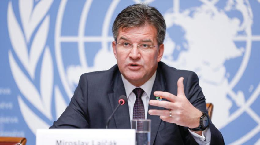 The President of the General Assembly of the United Nations, Miroslav Lajčák, briefed the press on his priorities for the Assembly's seventy-second session, on 10 October 2017 at the United Nations Office at Geneva. ©UNIS/GENEVA 