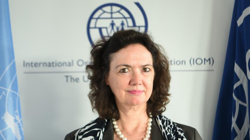 السيدة رينات هيلد، المديرة الإقليمية للمكتب الإقليمي للمنظمة الدولية للهجرة بالنمسا في فيينا.  ‎© IOM 2020