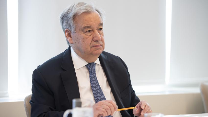 Secretario General, António Guterres.